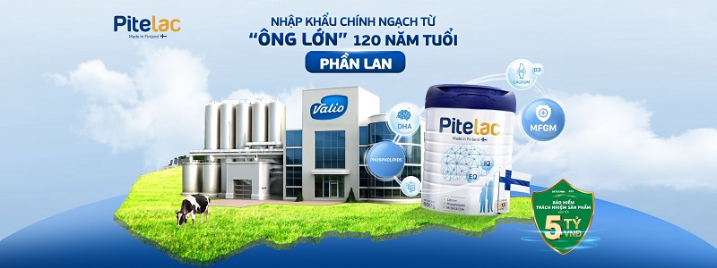 Sữa tăng chiều cao Pitelac lon 800g cho trẻ từ 2-12 tuổi