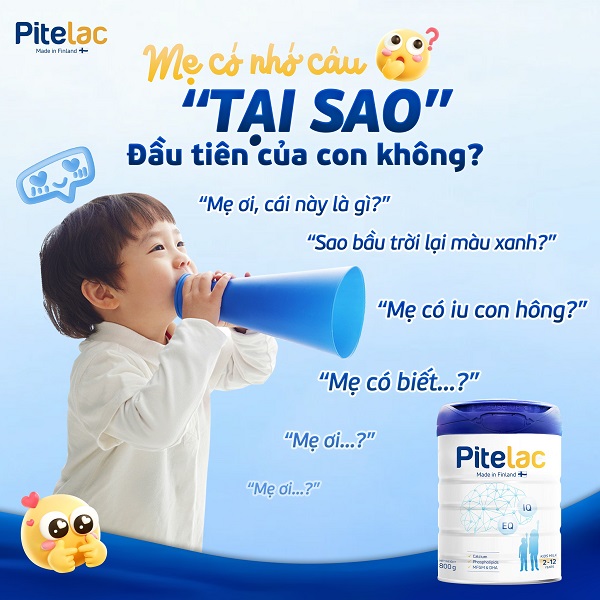 Sữa tăng chiều cao Pitelac lon 800g cho trẻ từ 2-12 tuổi