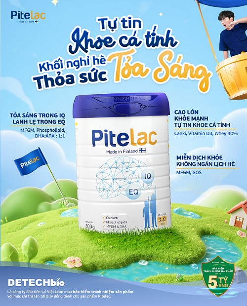 Sữa tăng chiều cao Pitelac lon 800g cho trẻ từ 2-12 tuổi