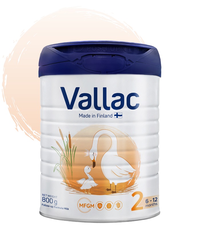 Sữa Vallac số 2 lon 800g cho trẻ từ 6-12 tháng