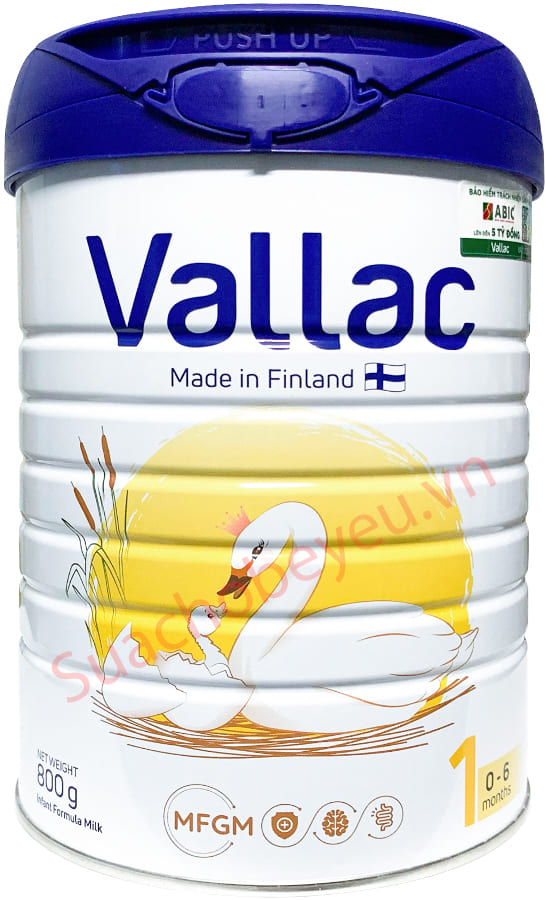 Sữa Vallac số 1 lon 800g cho trẻ từ 0-6 tháng