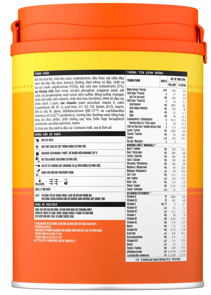 sữa dielac alpha gold số 4 lon 850g cho trẻ từ 2-6 tuổi