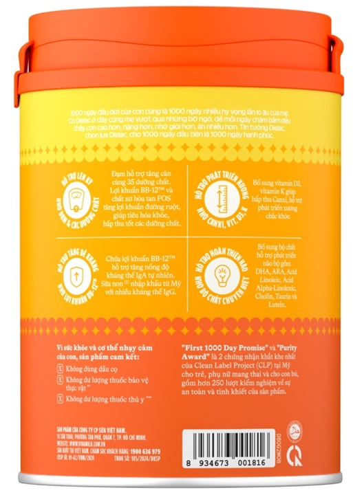 sữa dielac alpha gold số 2 lon 400g cho trẻ từ 6-12 tháng tuổi