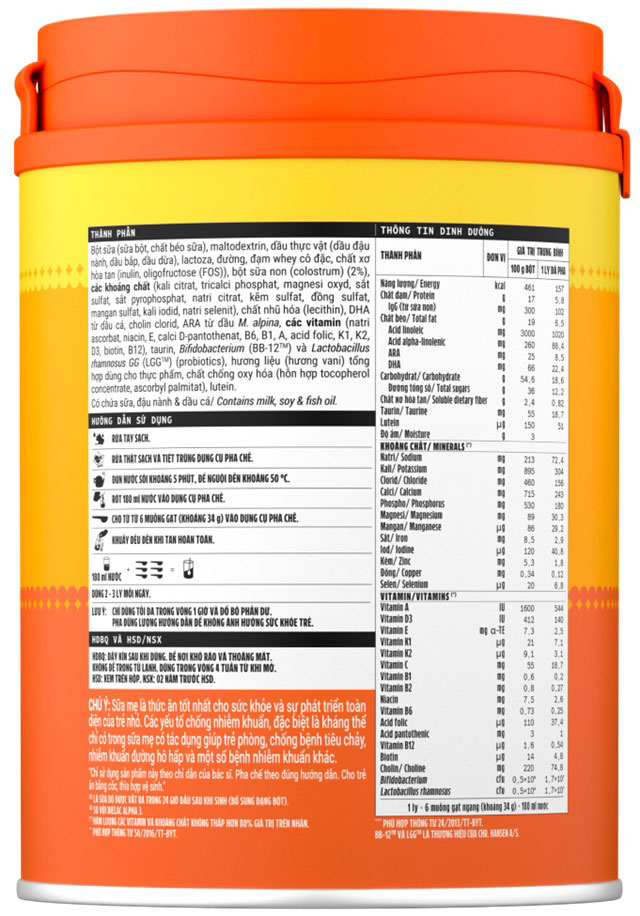 sữa dielac alpha gold số 3 lon 850g