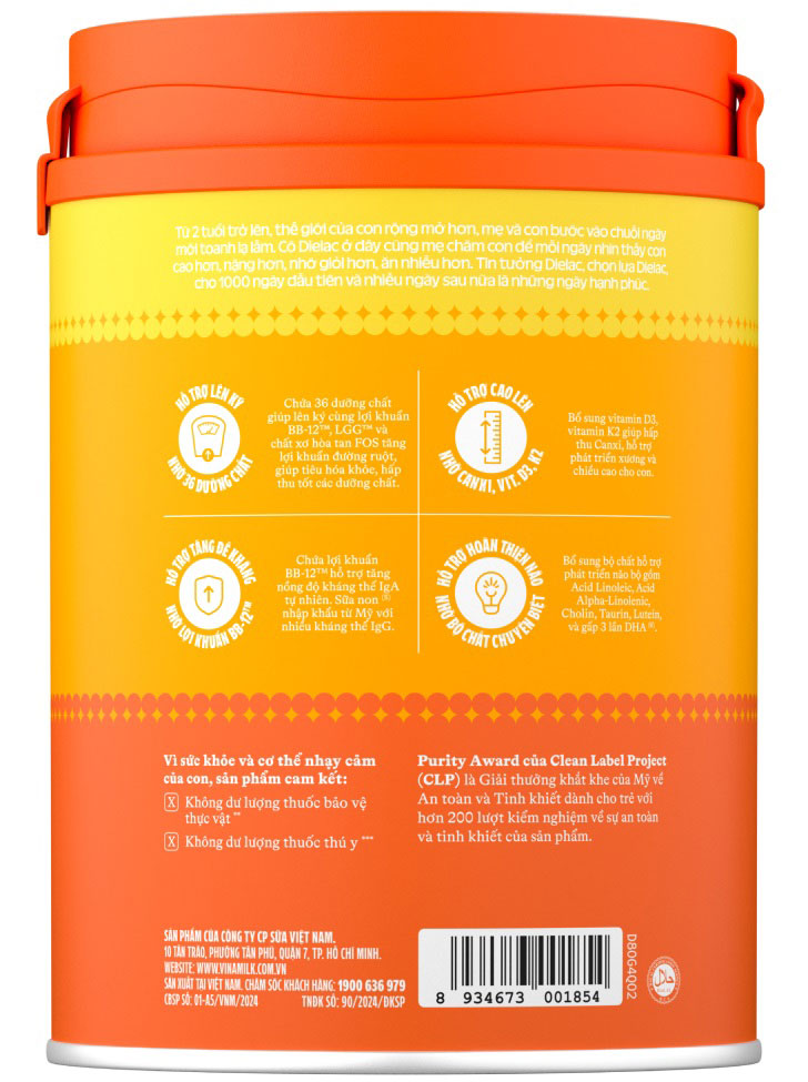 sữa dielac alpha gold số 4 lon 850g