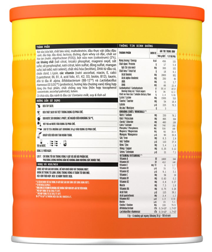 sữa dielac alpha gold số 4 lon 1.4kg cho trẻ 2-6 tuổi