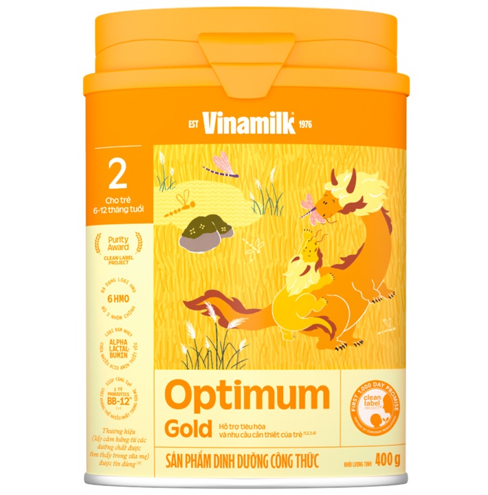 sữa optimum gold 2 lon 400g cho trẻ 6-12 tháng tuổi