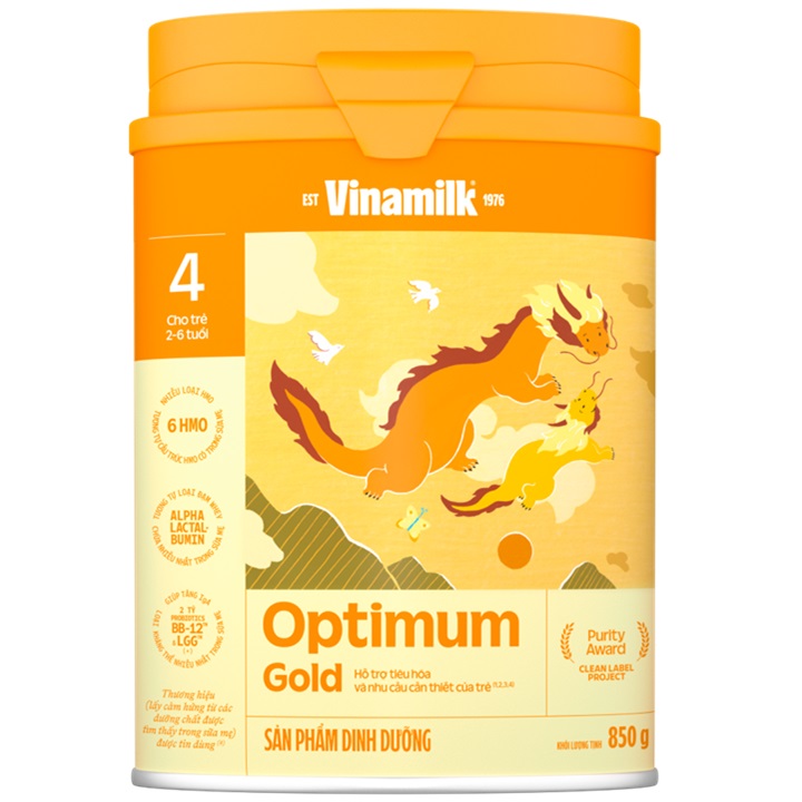 sữa optimum gold số 4 lon 850g cho trẻ 2-6 tuổi