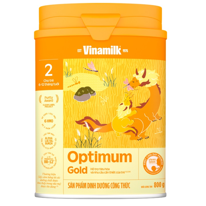 sữa optimum gold số 2 lon 800g cho trẻ từ 6-12 tháng