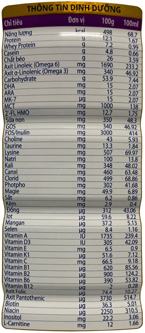 Sữa Calokid Gold 0+ lon 900g tăng cân khoa học cho trẻ 0-12 tháng tuổi