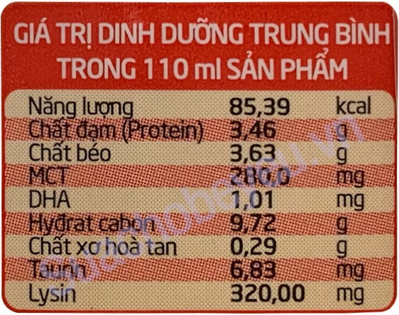 Sữa ZinZin Grow 100 hộp 110ml cho trẻ từ 1 tuổi
