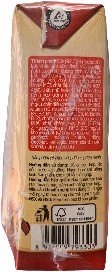 Sữa ZinZin Grow 100 hộp 110ml cho trẻ từ 1 tuổi