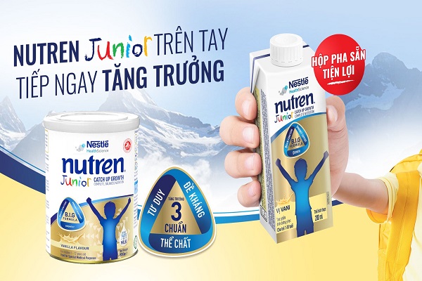 Sữa Nutren Junior Giải Pháp Dinh Dưỡng Cho Trẻ Biếng Ăn, Chậm Tăng Cân