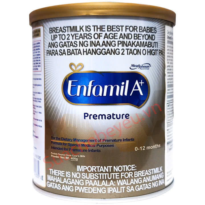 Sữa Enfamil A+ Premature cho trẻ sinh non từ lon 400g