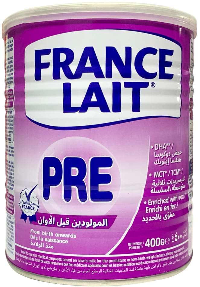 Sữa Pháp Pre France Lait  cho trẻ sinh non, nhẹ cân