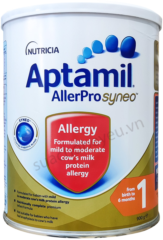 Sữa Aptamil AllerPro SYNEO số 1 lon 900g cho trẻ 0-6 tháng
