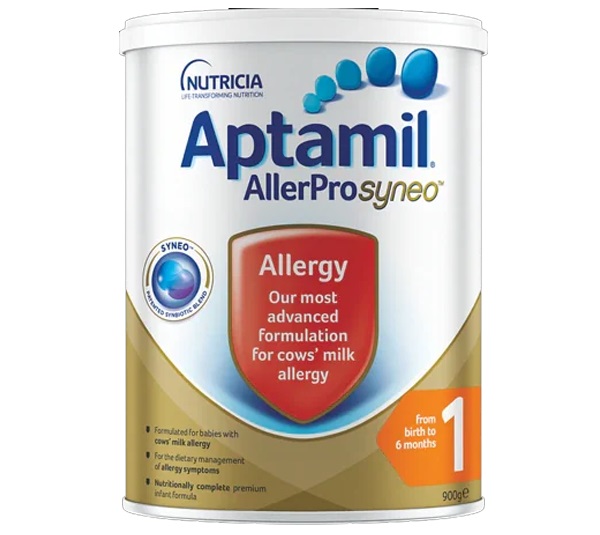 Sữa Aptamil AllerPro SYNEO số 1 lon 900g cho trẻ 0-6 tháng