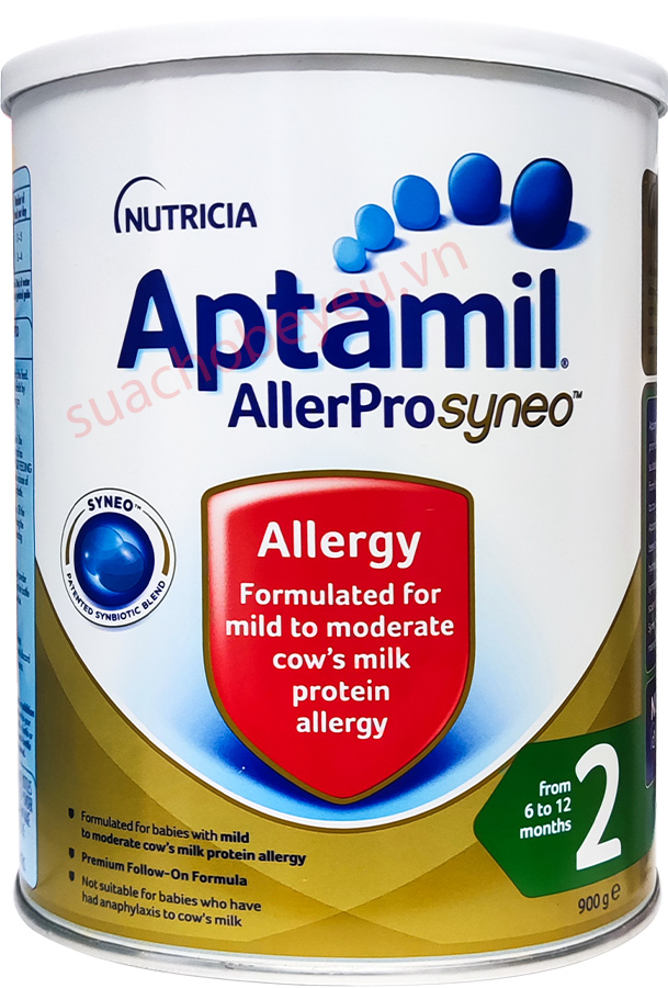 Sữa Aptamil AllerPro SYNEO số 2 lon 900g cho trẻ 6-12 tháng
