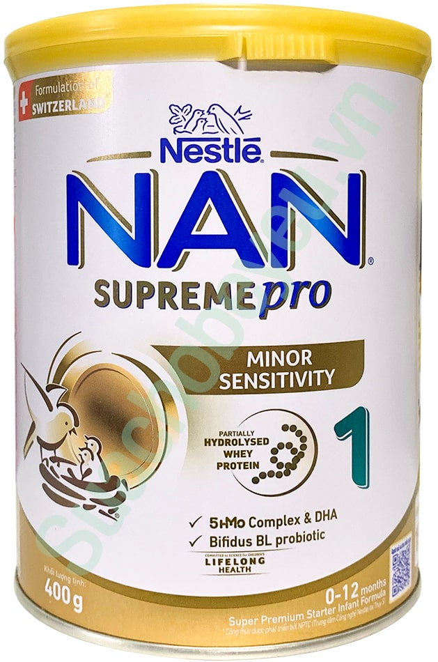 Sữa Nan Supreme Pro số 1 lon 400g cho trẻ dị ứng đạm