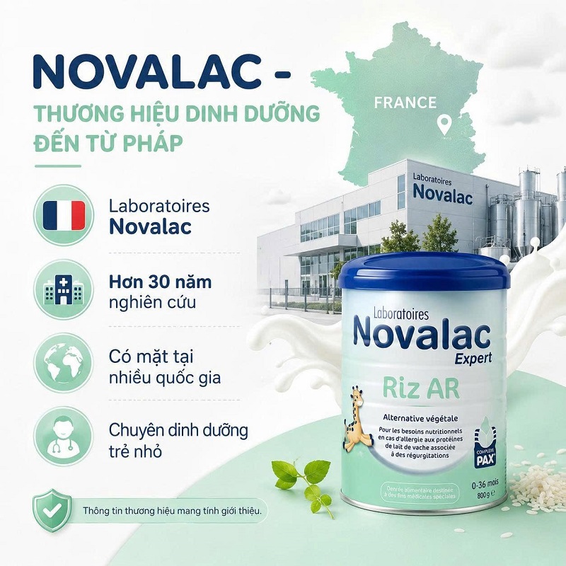 Sữa Novalac Riz cho trẻ dị ứng đạm sữa bò