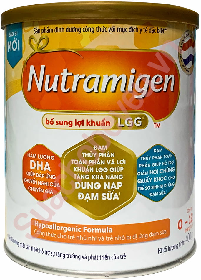 Sữa Nutramigen A+ 400g cho trẻ dị ứng đạm cho trẻ 0-12 tháng