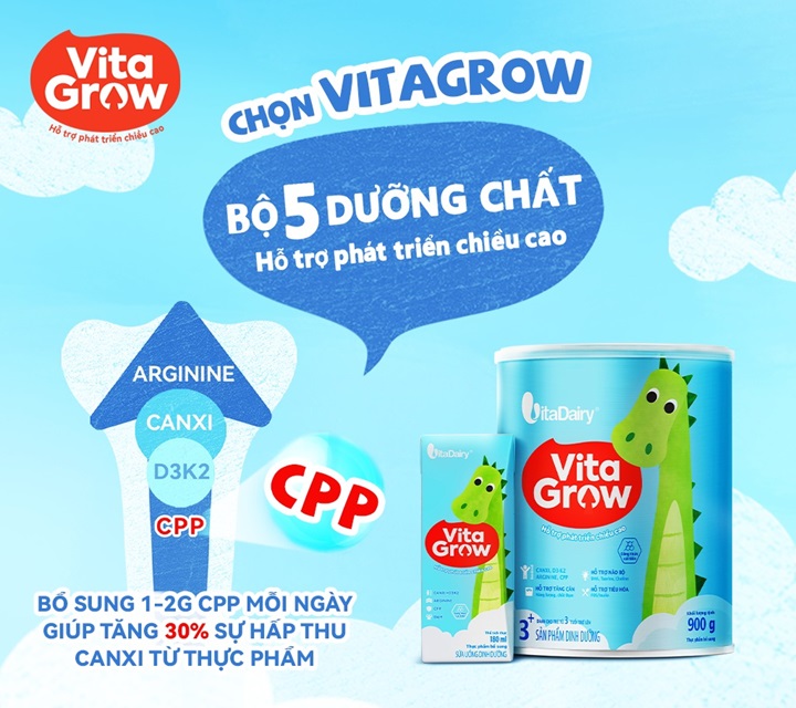 sữa tăng chiều cao cho bé