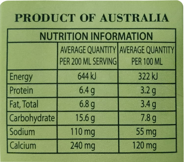 Sữa tươi Reta Milk Úc Ít đường hộp 1 Lít