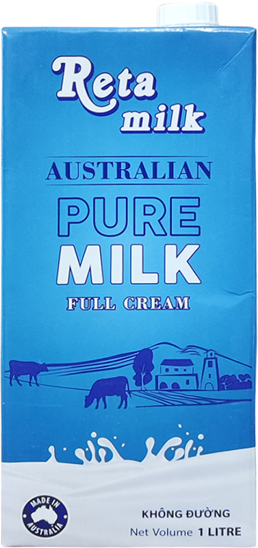 Sữa tươi Nguyên kem Reta Milk Úc hộp 1 Lít