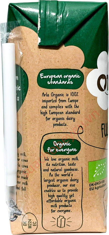 Sữa tươi nguyên kem Arla Organic hộp 200ml
