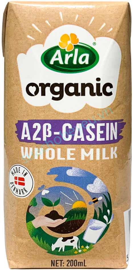 Sữa tươi nguyên kem Arla Organic A2 hộp 200ml