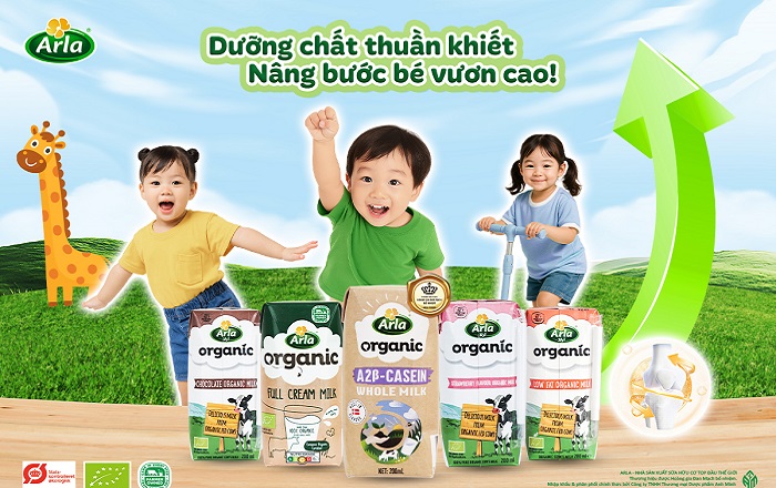 Sữa tươi Arla Organic vị Dâu hộp 200ml