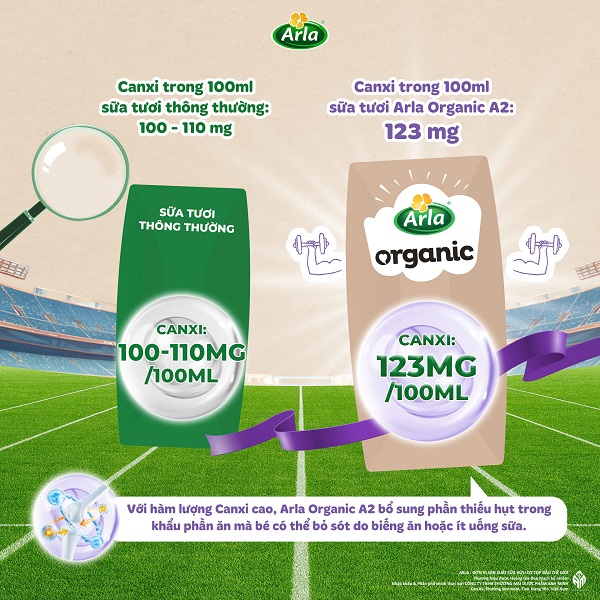 Sữa tươi nguyên kem Arla Organic hộp 200ml