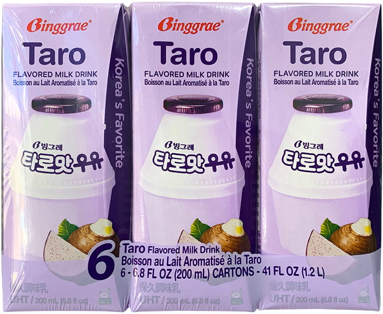 Sữa Binggrae Hàn Quốc hương khoai môn hộp 200ml