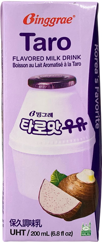 Sữa Binggrae Hàn Quốc hương khoai môn hộp 200ml