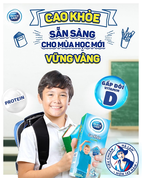 Sữa Cô Gái Hà Lan Cao Khoẻ có đường hộp 170ml