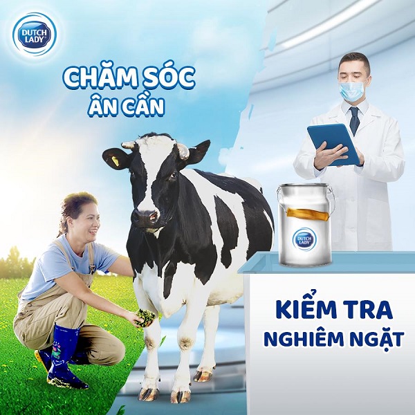 Sữa tươi Cô Gái Hà Lan có đường hộp 180ml