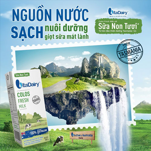 Sữa tươi úc moozi có đường hộp 180ml