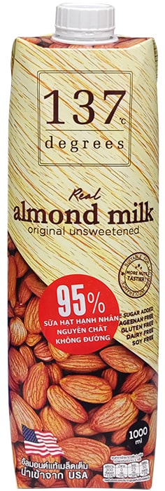 Sữa hạt Hạnh Nhân Không Đường 137 Degrees 1 Lít
