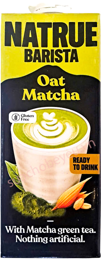 Sữa hạt Natrue Oat Barista pha chế yến mạch matcha hộp 1 Lít