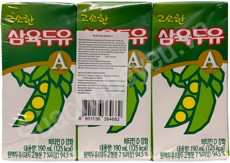 Sữa đậu nành SahmYook hộp 190ml