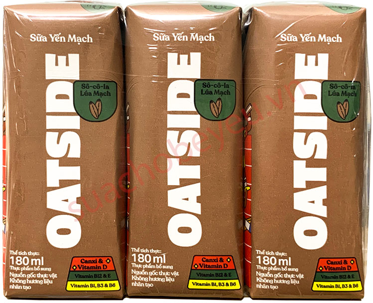 Sữa yến mạch Oatside Chocolate hộp 180ml