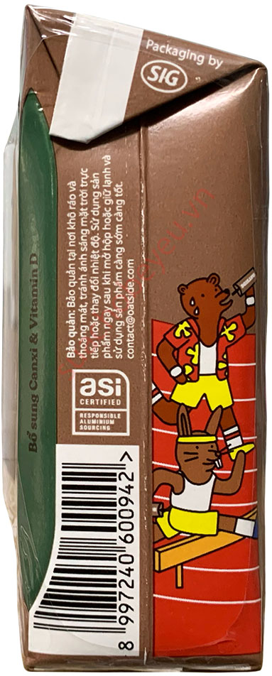 Sữa yến mạch Oatside Chocolate hộp 180ml