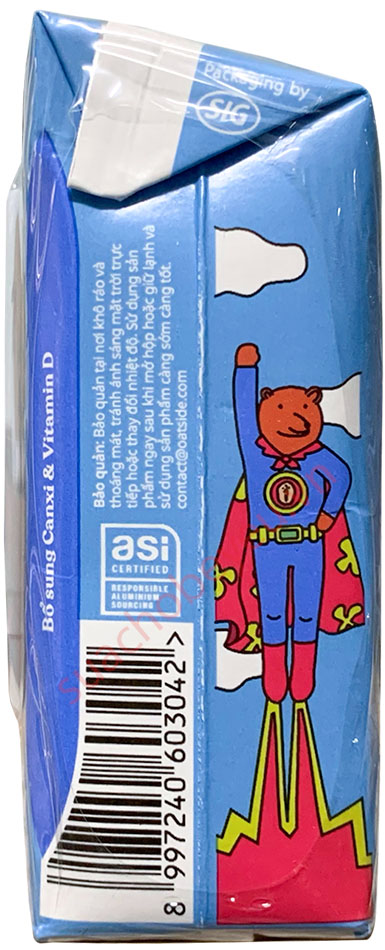 Sữa yến mạch Oatside đậm đà hộp 180ml (có đường)