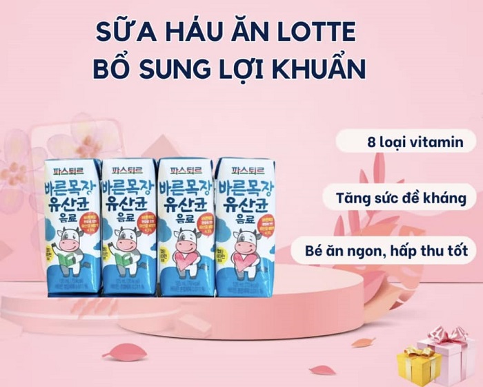 Sữa háu ăn Lotte Hàn Quốc hộp 125ml