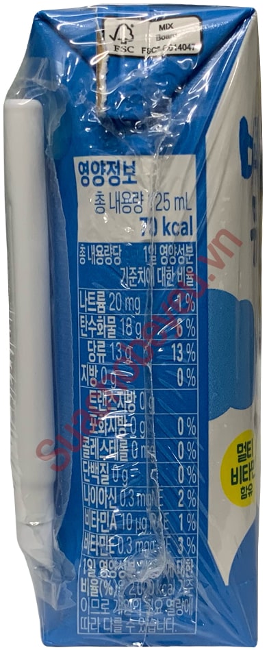 Sữa háu ăn Lotte Hàn Quốc hộp 125ml