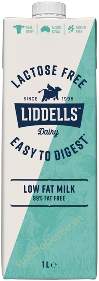 Sữa tươi Liddells Lactose Free nguyên kem Úc hộp 1 Lít