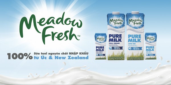 Sữa tươi Meadow Fresh Không béo hộp 1 Lít