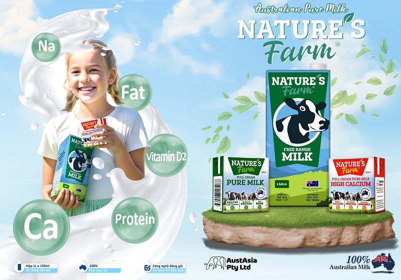 Sữa tươi nguyên kem Nature's Farm Úc hộp 150ml