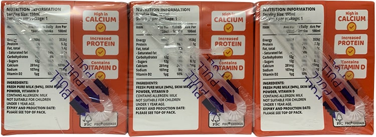 Sữa tươi Nature's Farm High Calcium hộp 150ml nhập khẩu Úc