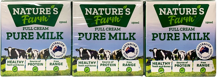 sữa tươi nguyên kem Nature's Farm Úc hộp 150ml
